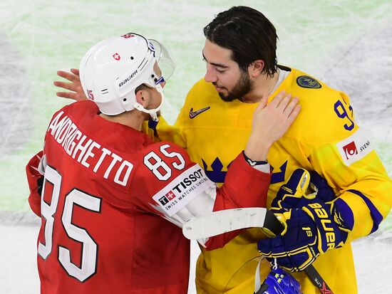 Ice hockey. 2018 IIHF World Championship. Switzerland vs. Sweden