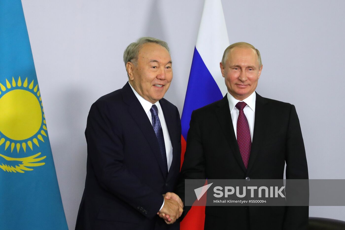 President Vladimir Putin meets with President of Kazakhstan Nursultan Nazarbayev