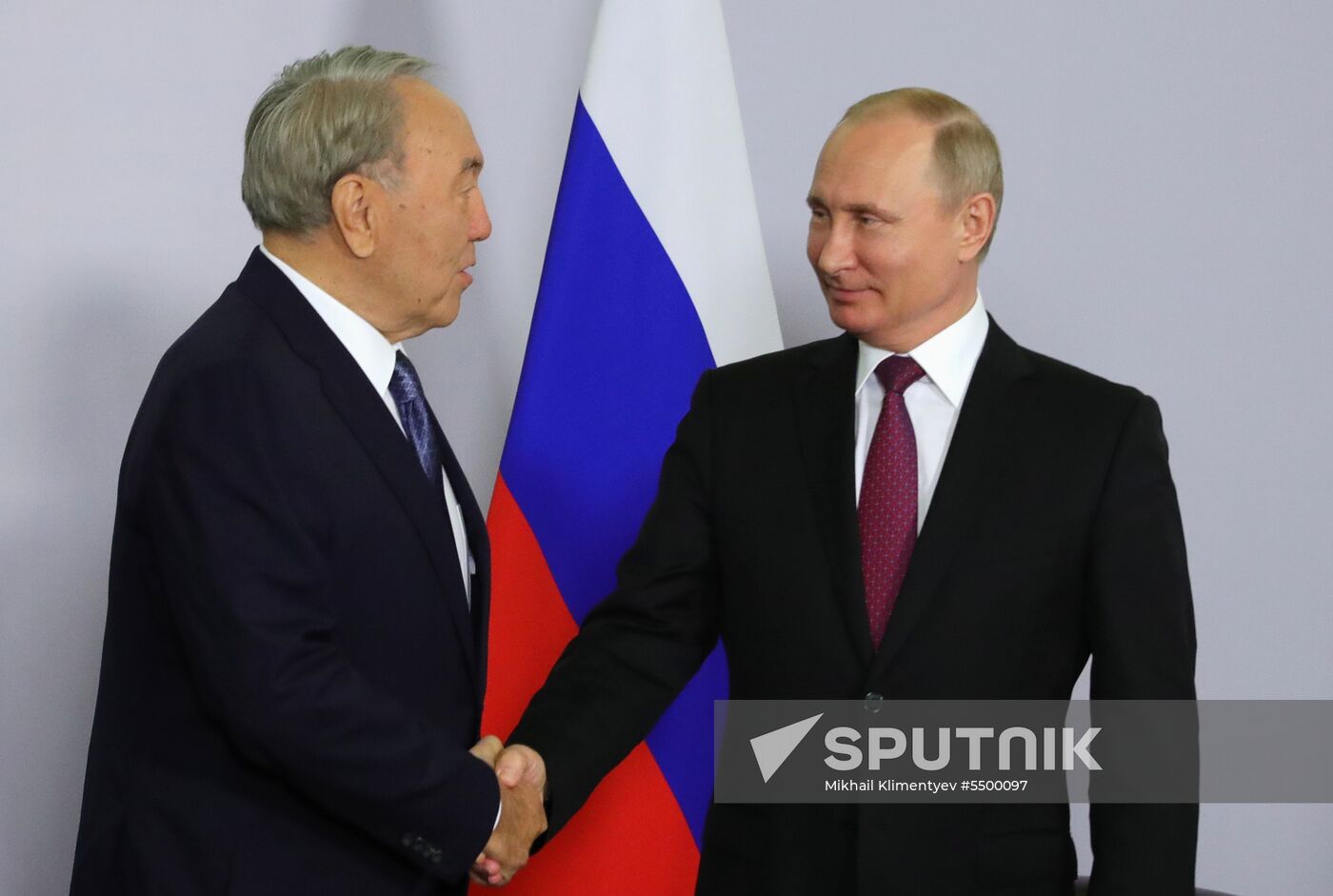 President Vladimir Putin meets with President of Kazakhstan Nursultan Nazarbayev