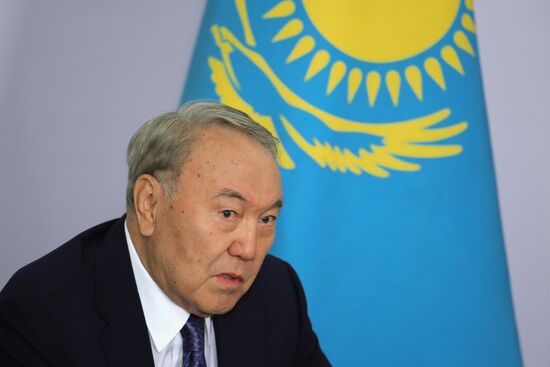 President Vladimir Putin meets with President of Kazakhstan Nursultan Nazarbayev