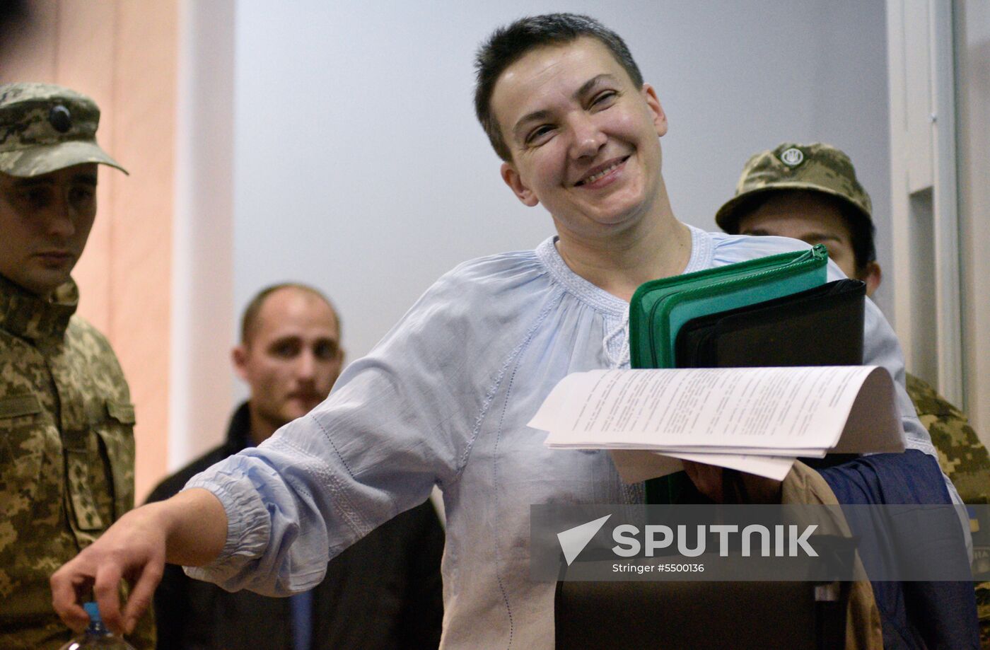 Court hearings on Nadezhda Savchenko's case