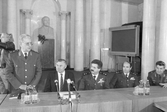 Delegation of Syrian astronauts in USSR