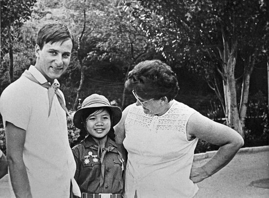Vietnamese girl adopted by Russian family