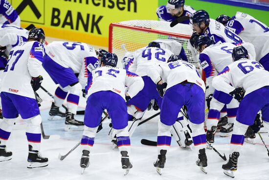 Ice hockey. 2018 IIHF World Championship. Russia vs. Slovakia