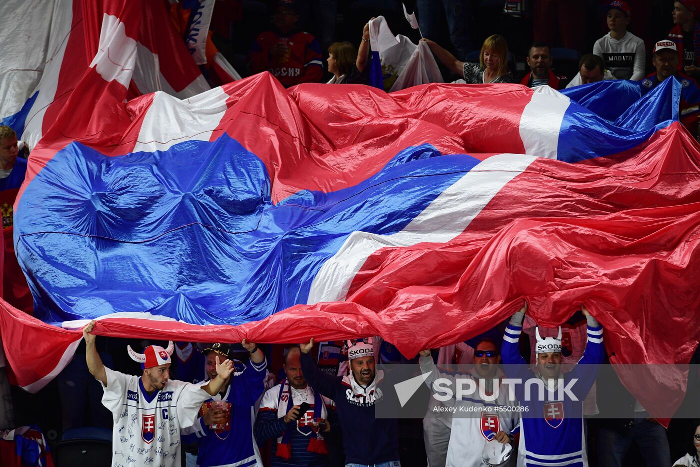 Ice hockey. 2018 IIHF World Championship. Russia vs. Slovakia