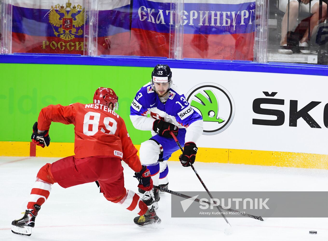 Ice hockey. 2018 IIHF World Championship. Russia vs. Slovakia