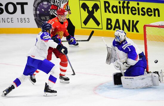 Ice hockey. 2018 IIHF World Championship. Russia vs. Slovakia