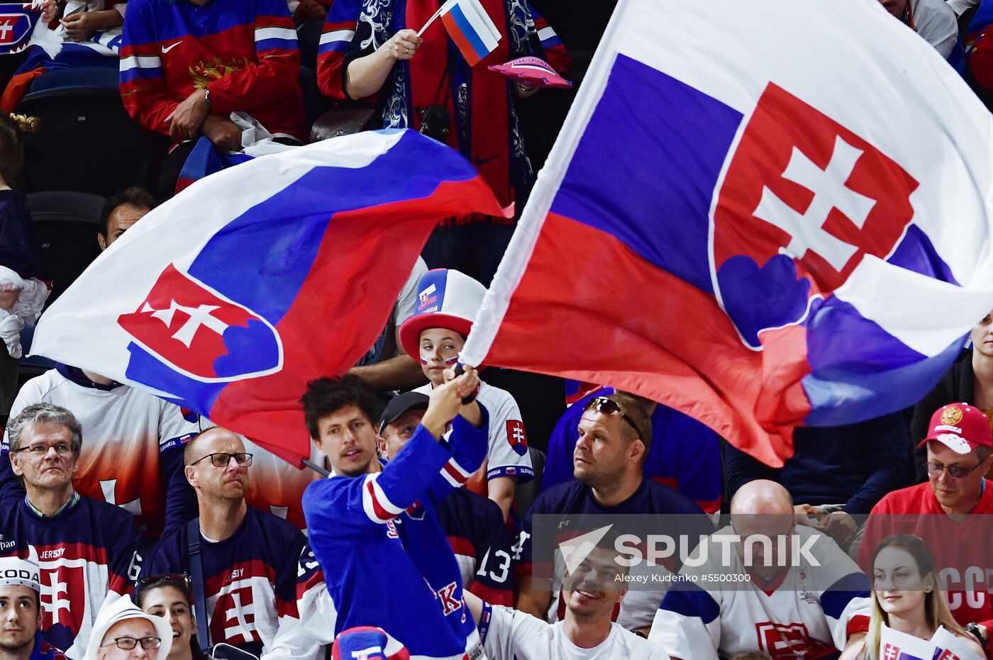 Ice hockey. 2018 IIHF World Championship. Russia vs. Slovakia