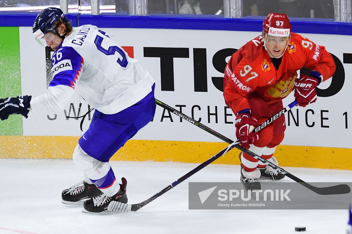 Ice hockey. 2018 IIHF World Championship. Russia vs. Slovakia