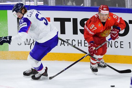 Ice hockey. 2018 IIHF World Championship. Russia vs. Slovakia