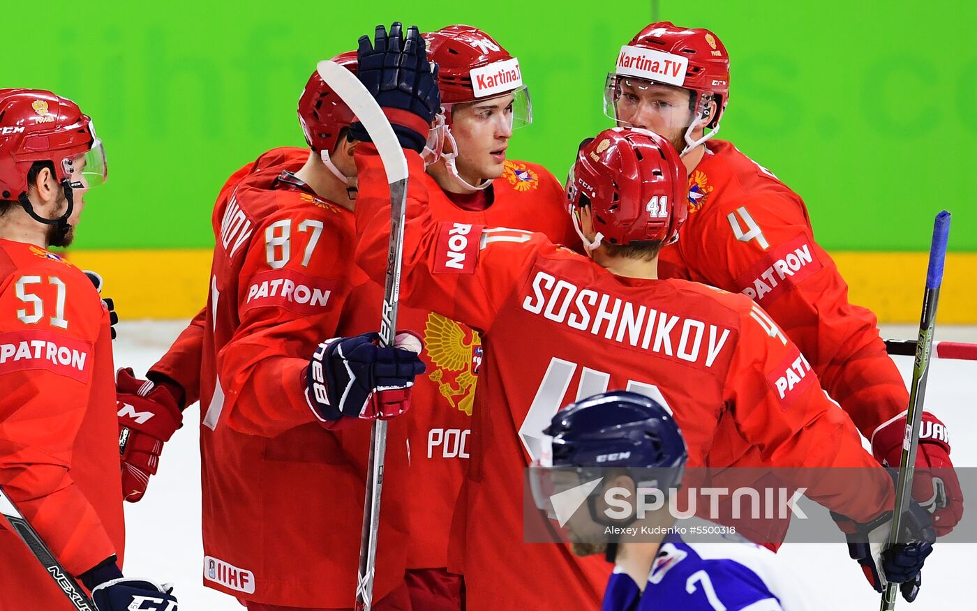 Ice hockey. 2018 IIHF World Championship. Russia vs. Slovakia