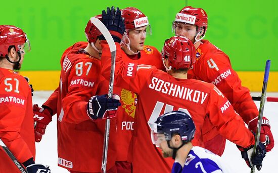 Ice hockey. 2018 IIHF World Championship. Russia vs. Slovakia