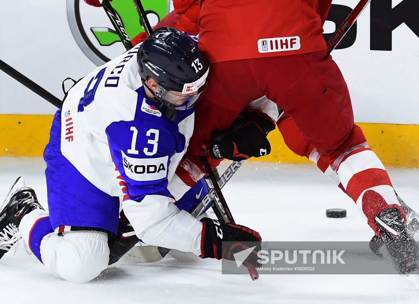 Ice hockey. 2018 IIHF World Championship. Russia vs. Slovakia