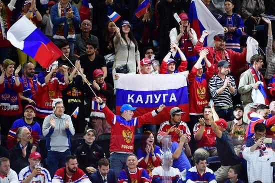 Ice hockey. 2018 IIHF World Championship. Russia vs. Slovakia