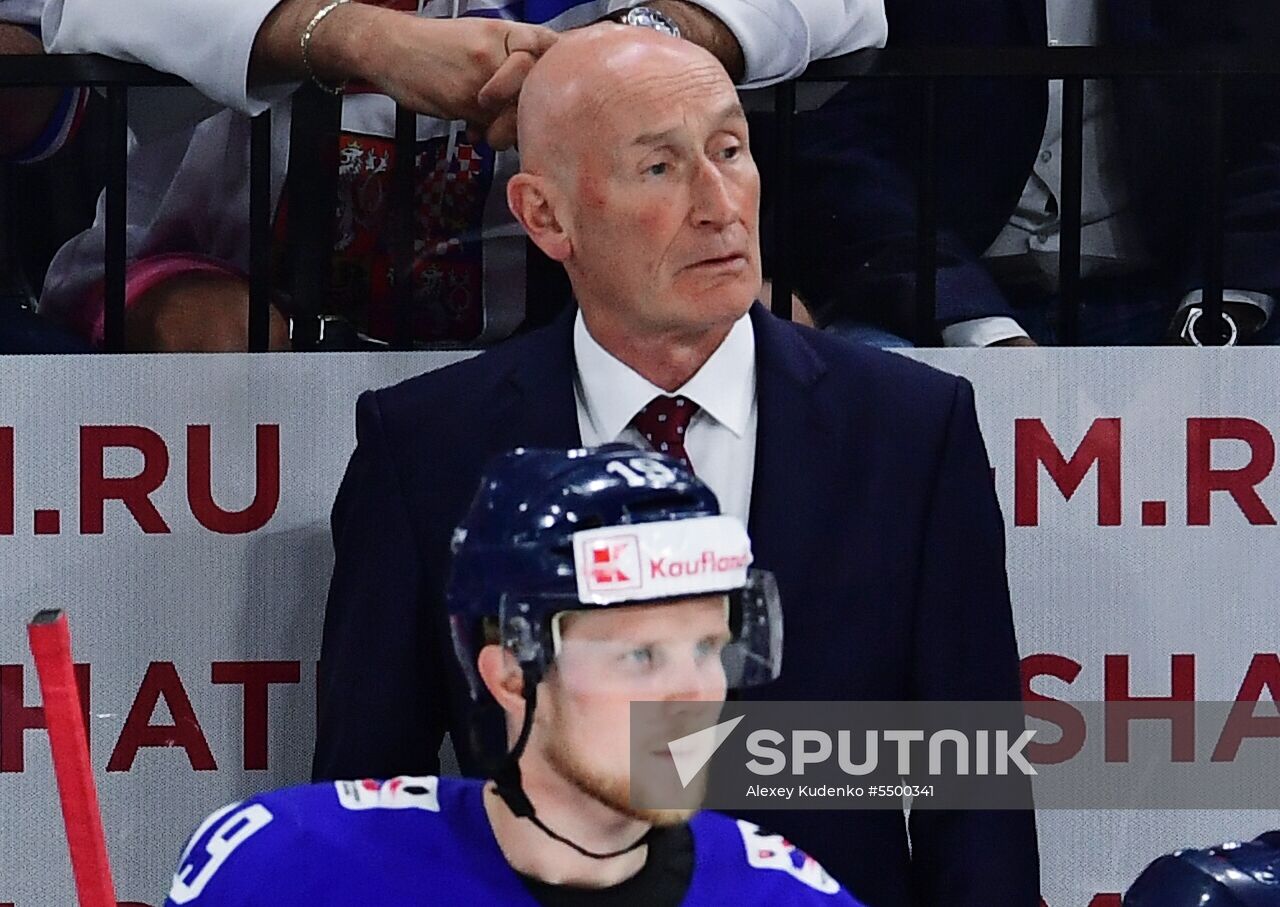 Ice hockey. 2018 IIHF World Championship. Russia vs. Slovakia