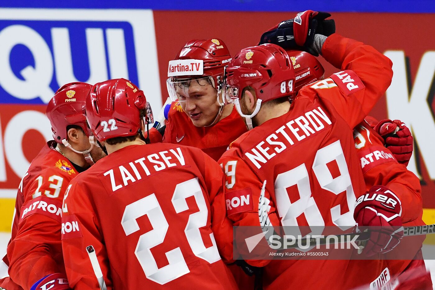 Ice hockey. 2018 IIHF World Championship. Russia vs. Slovakia