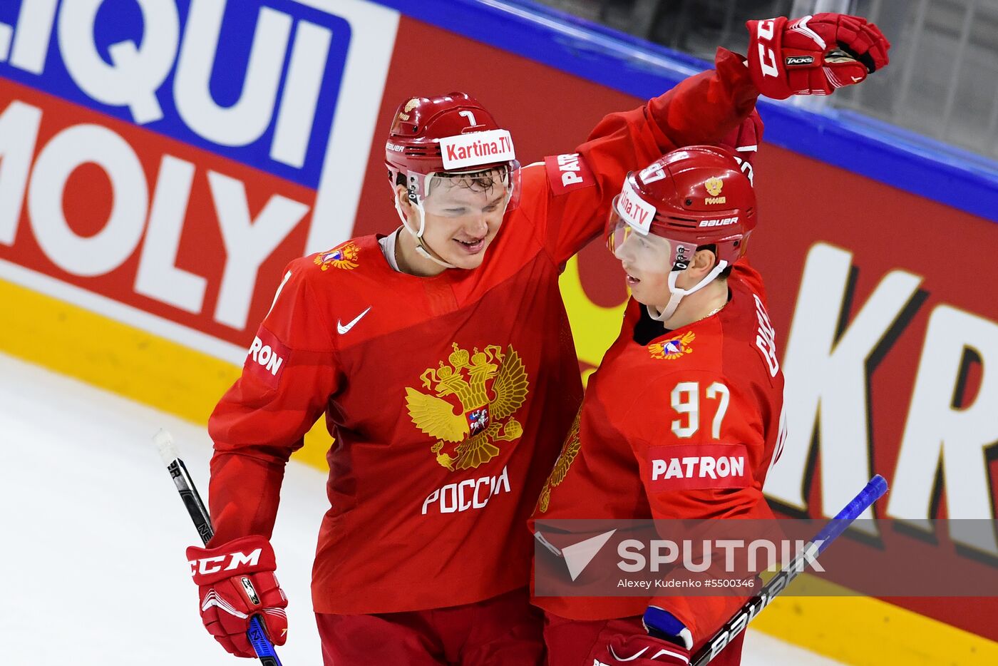 Ice hockey. 2018 IIHF World Championship. Russia vs. Slovakia