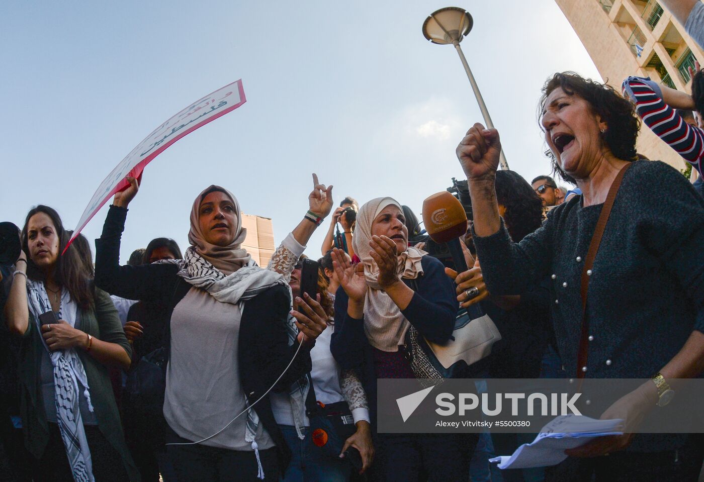 Protests in Palestine due to US Embassy transfer to Jerusalem