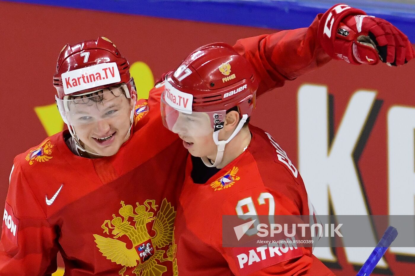 Ice hockey. 2018 IIHF World Championship. Russia vs. Slovakia