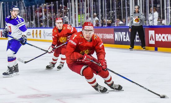 Ice hockey. 2018 IIHF World Championship. Russia vs. Slovakia