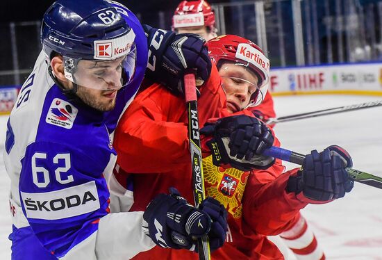 Ice hockey. 2018 IIHF World Championship. Russia vs. Slovakia