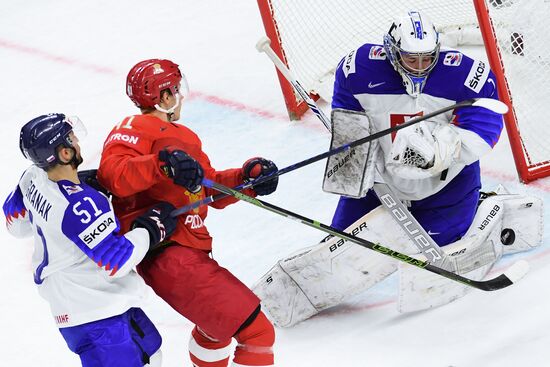 Ice hockey. 2018 IIHF World Championship. Russia vs. Slovakia