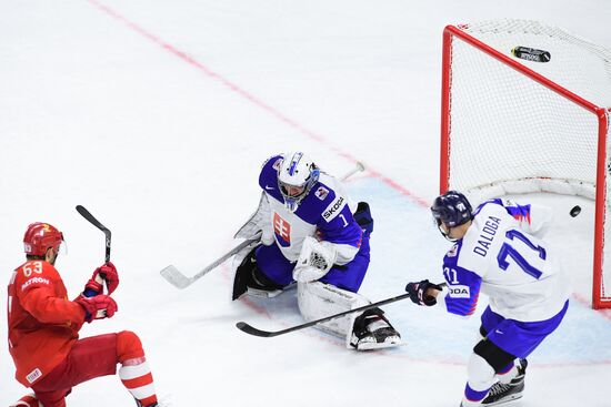 Ice hockey. 2018 IIHF World Championship. Russia vs. Slovakia