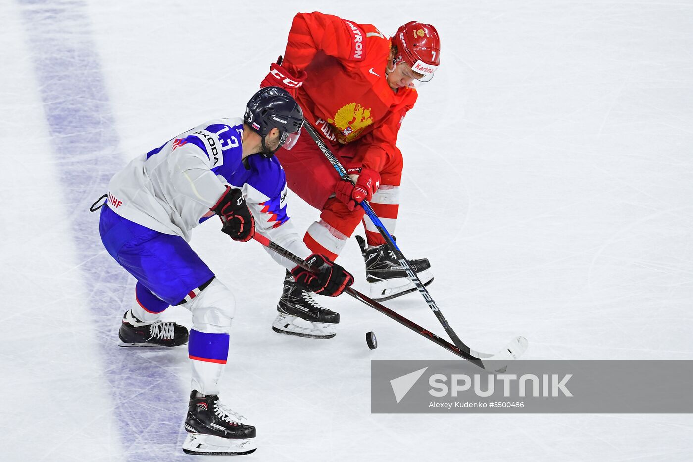 Ice hockey. 2018 IIHF World Championship. Russia vs. Slovakia