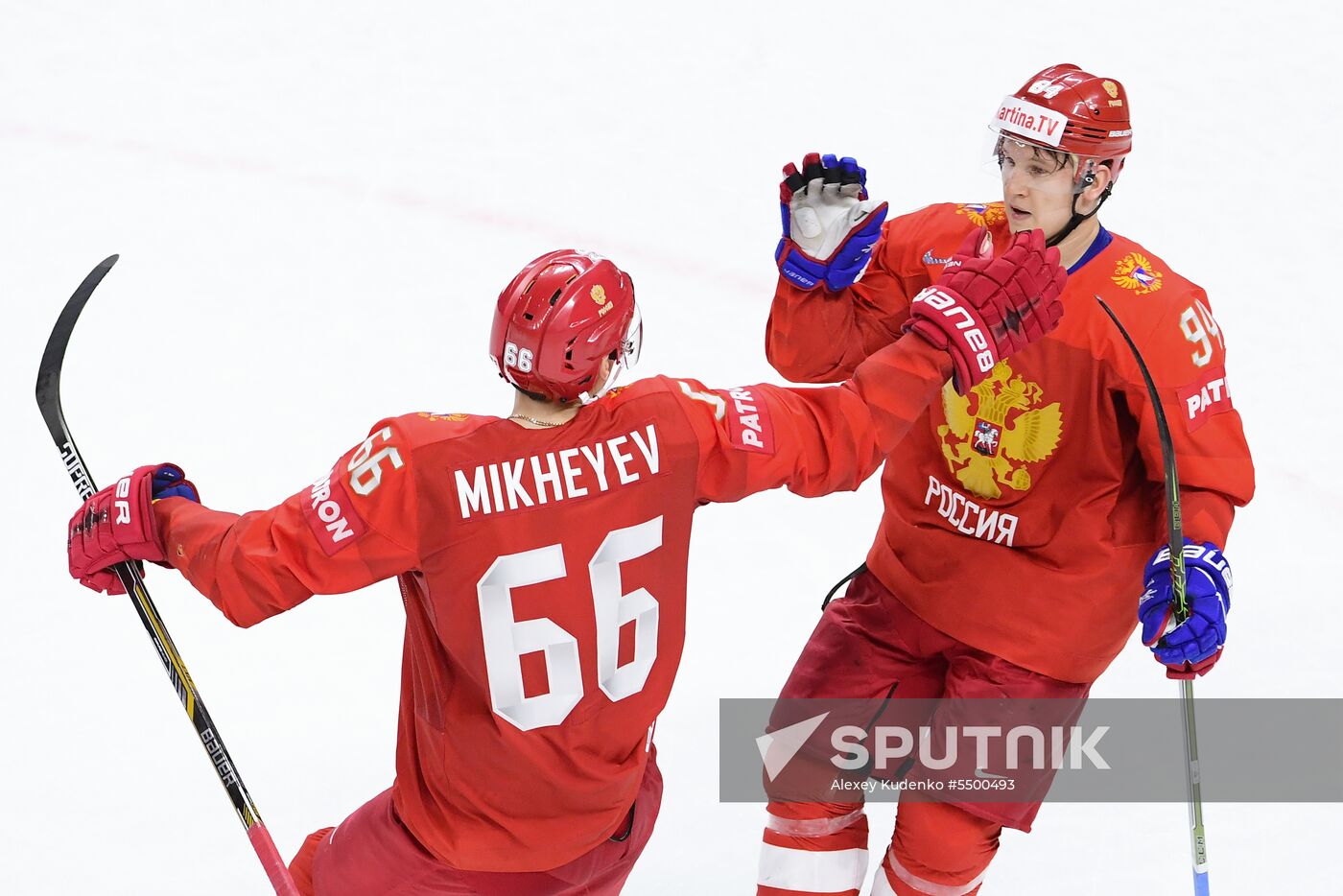 Ice hockey. 2018 IIHF World Championship. Russia vs. Slovakia