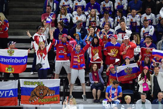 Ice hockey. 2018 IIHF World Championship. Russia vs. Slovakia