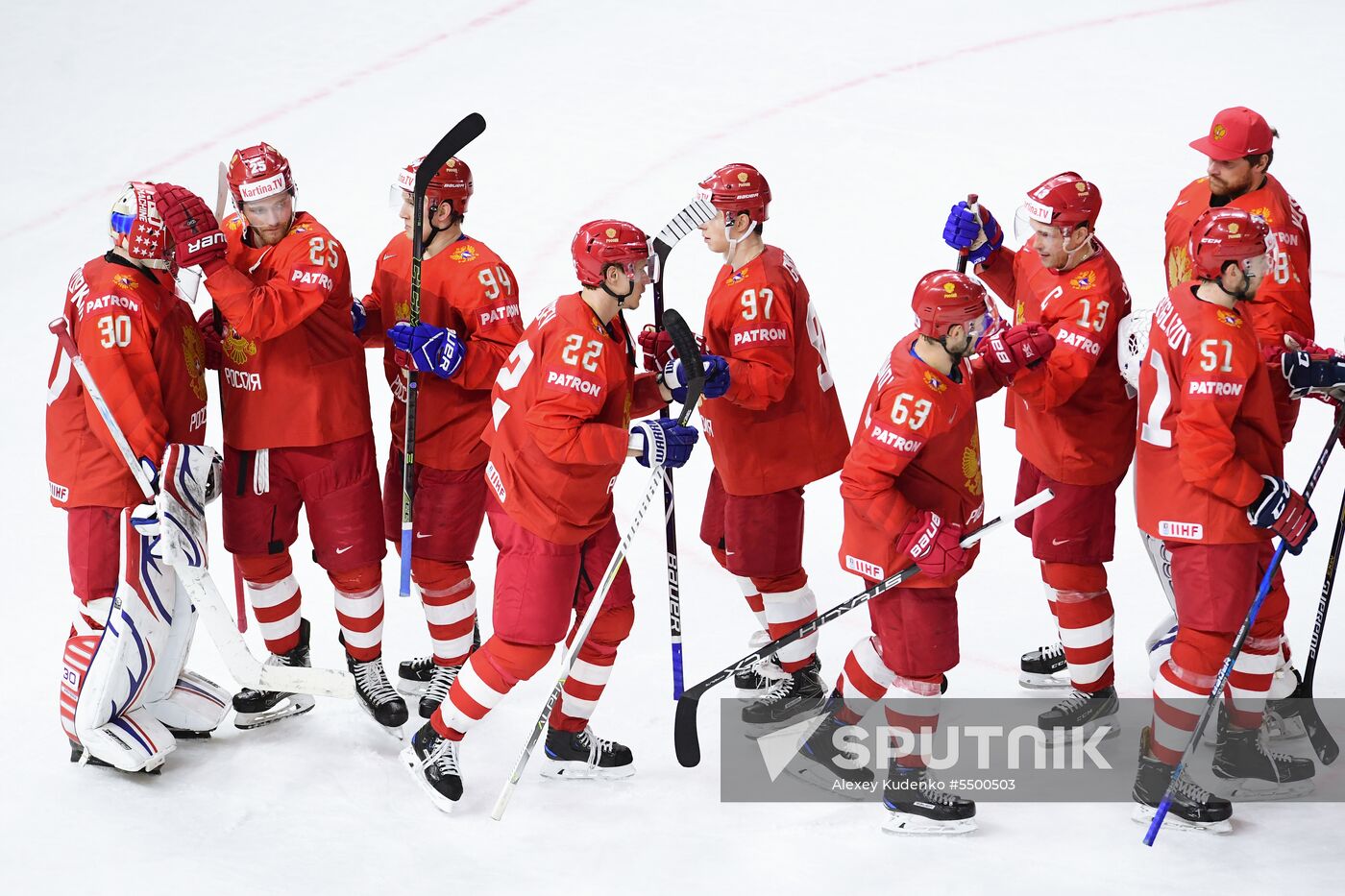 Ice hockey. 2018 IIHF World Championship. Russia vs. Slovakia