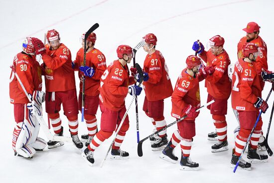 Ice hockey. 2018 IIHF World Championship. Russia vs. Slovakia