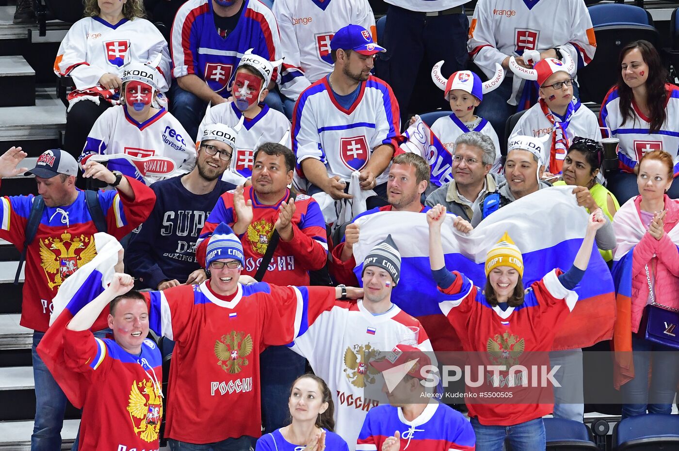 Ice hockey. 2018 IIHF World Championship. Russia vs. Slovakia