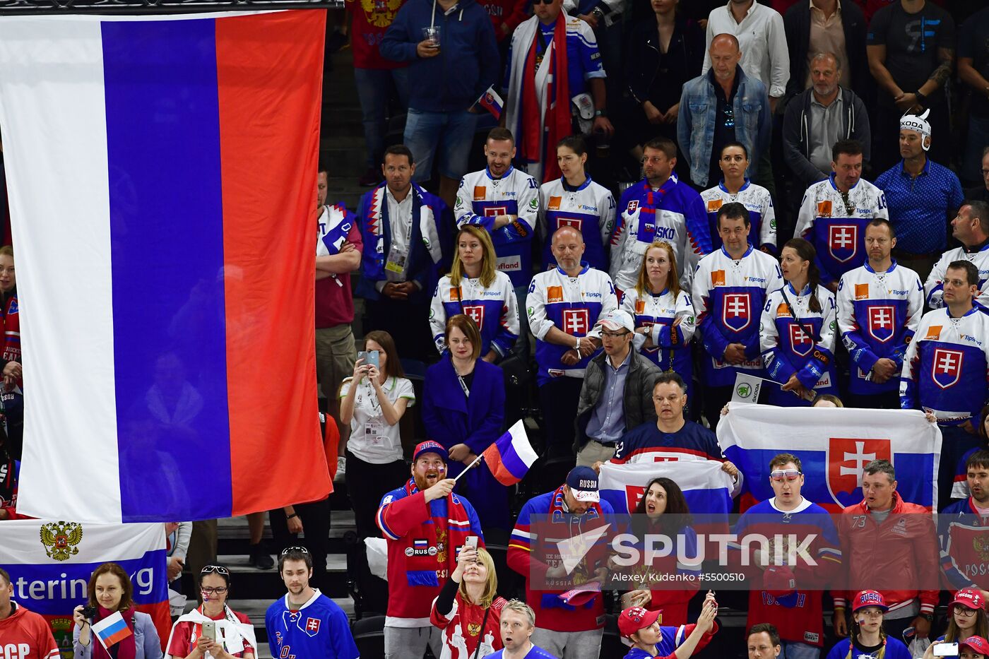 Ice hockey. 2018 IIHF World Championship. Russia vs. Slovakia