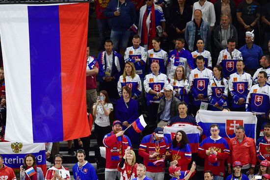 Ice hockey. 2018 IIHF World Championship. Russia vs. Slovakia