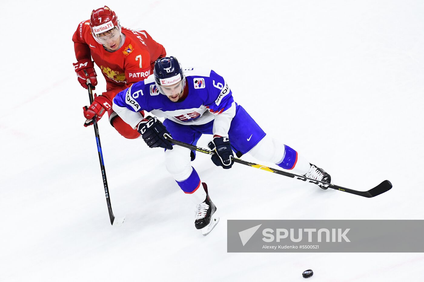 Ice hockey. 2018 IIHF World Championship. Russia vs. Slovakia