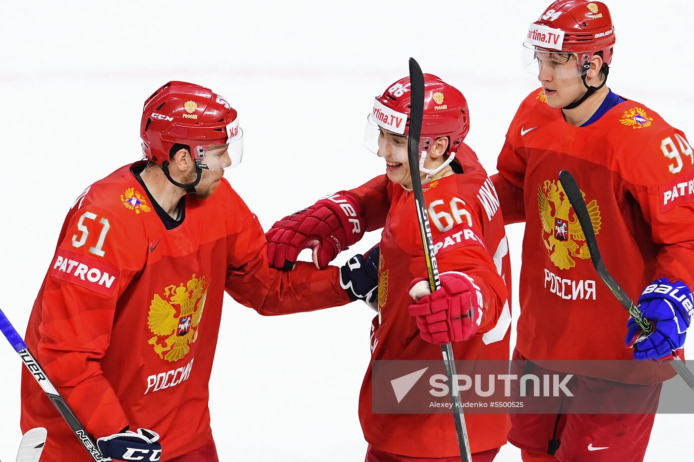 Ice hockey. 2018 IIHF World Championship. Russia vs. Slovakia