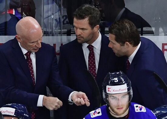 Ice hockey. 2018 IIHF World Championship. Russia vs. Slovakia