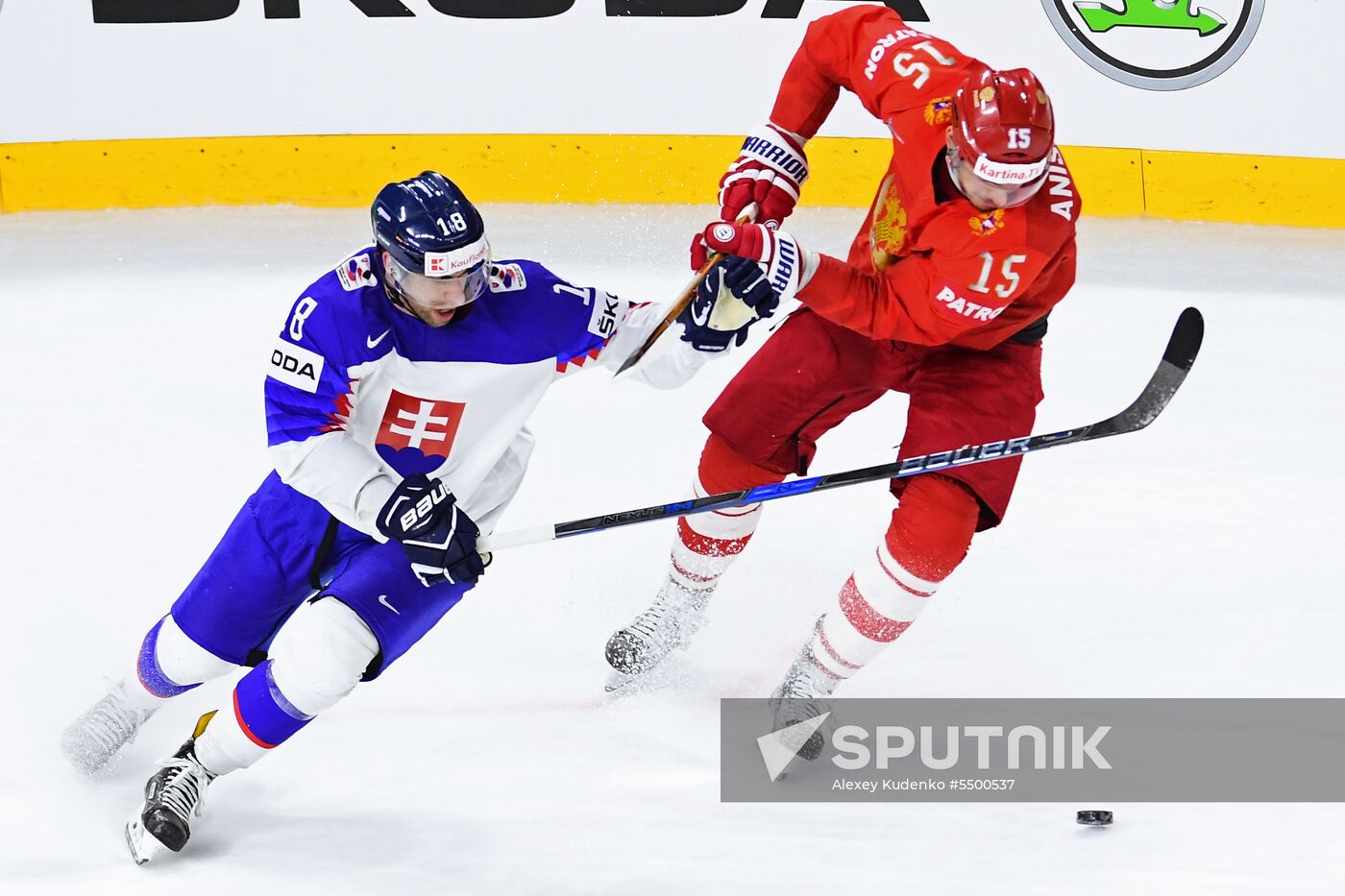 Ice hockey. 2018 IIHF World Championship. Russia vs. Slovakia