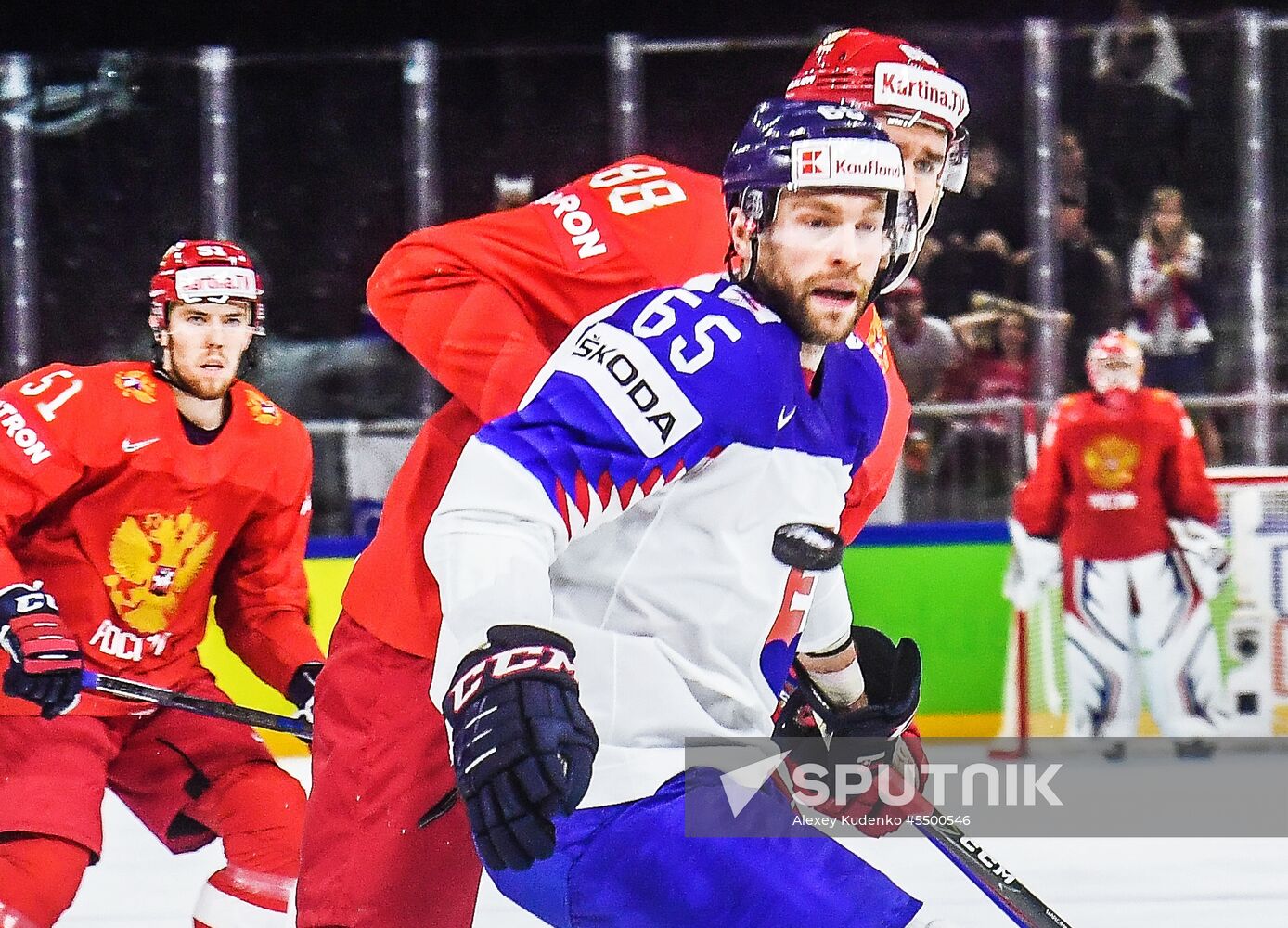 Ice hockey. 2018 IIHF World Championship. Russia vs. Slovakia