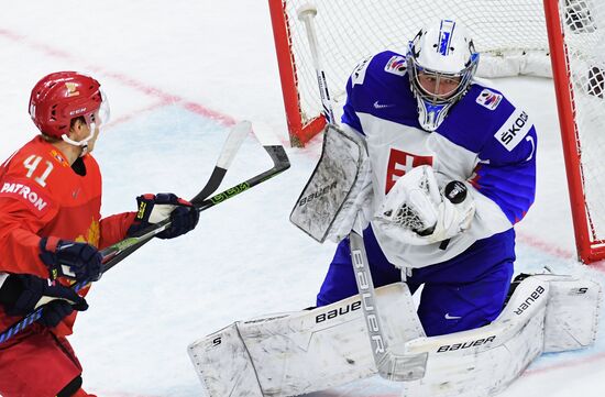 Ice hockey. 2018 IIHF World Championship. Russia vs. Slovakia
