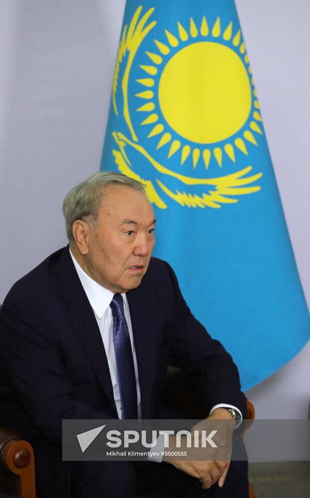 President Vladimir Putin meets with President of Kazakhstan Nursultan Nazarbayev