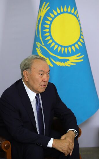 President Vladimir Putin meets with President of Kazakhstan Nursultan Nazarbayev