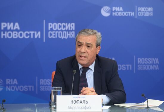 News conference with Palestinian Ambassador to Russia Abdel Hafiz Nofal