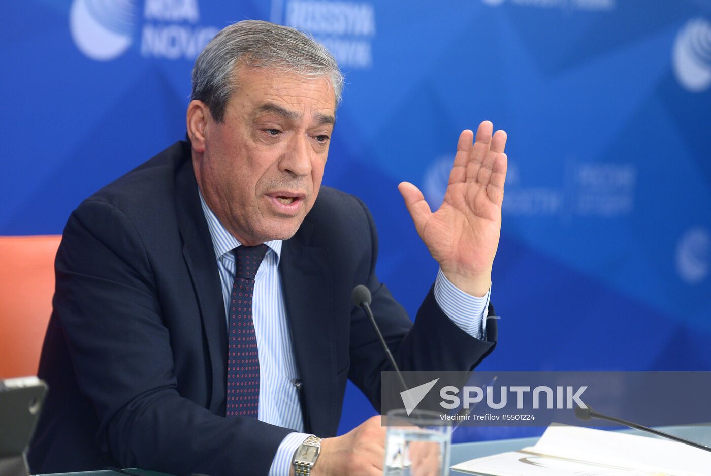 News conference with Palestinian Ambassador to Russia Abdel Hafiz Nofal