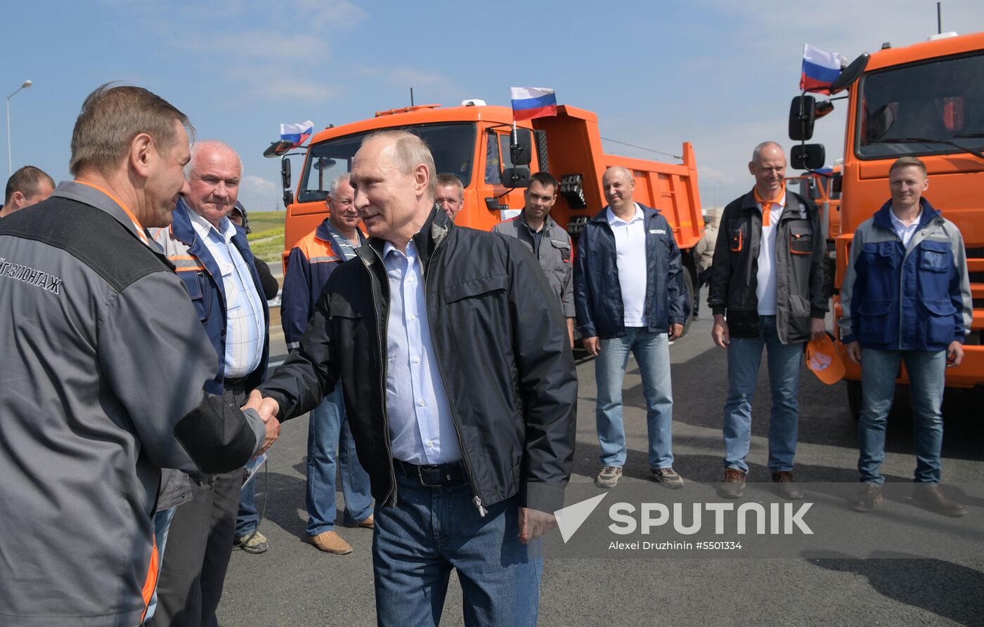 Russian President Vladimir Putin's working trip to Southern Federal District