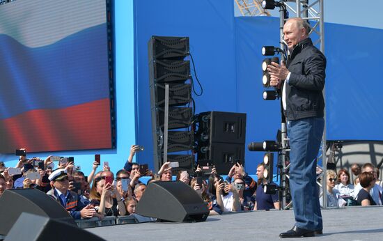 Russian President Vladimir Putin's working trip to Southern Federal District