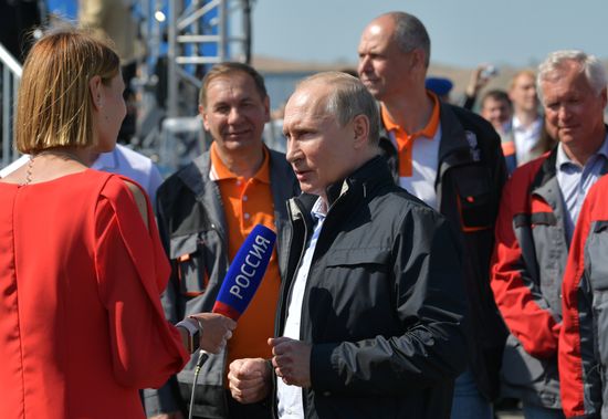 Russian President Vladimir Putin's working trip to Southern Federal District