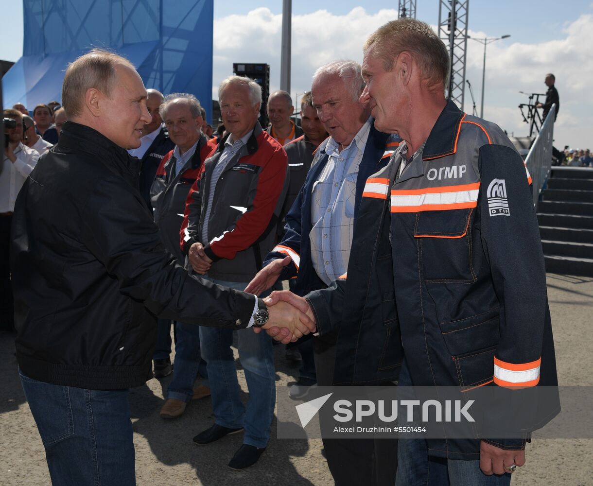Russian President Vladimir Putin's working trip to Southern Federal District