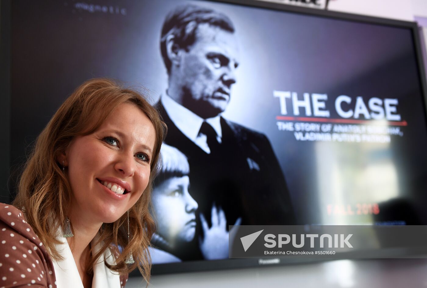 Ksenia Sobchak presents her film 'Sobchak's case' at Cannes Film Festival